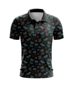 CoolWick Tropical Vibes Everyday Button Polo