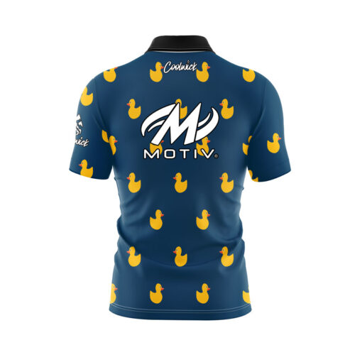 Motiv Rubber Duck Quick Ship CoolWick Sash Zip Bowling Jersey - Image 2