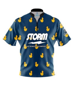 Storm Rubber Duck Quick Ship CoolWick Sash Zip Bowling Jersey