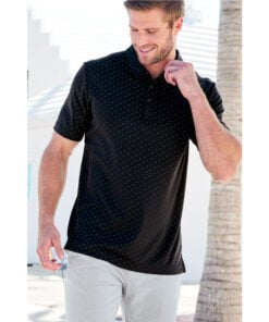 Alternative view of Track TravisMathew Oceanside Geo Bowling Polo