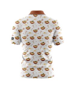 Alternative view of CoolWick All the Ramen Everyday Button Polo