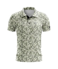 CoolWick Cash Rules Everyday Button Polo