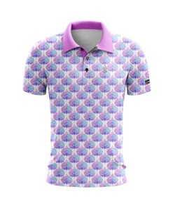 CoolWick Colorful Lotus Everyday Button Polo