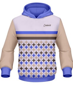 CoolWick Elite Future Diamond Blue Brown Hoodie