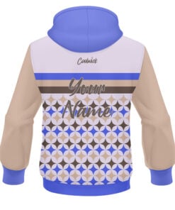 Alternative view of CoolWick Elite Future Diamond Blue Brown Hoodie