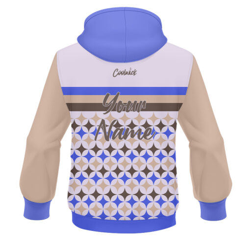 CoolWick Elite Future Diamond Blue Brown Hoodie - Image 2