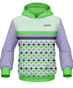CoolWick Elite Future Diamond Purple Green Hoodie