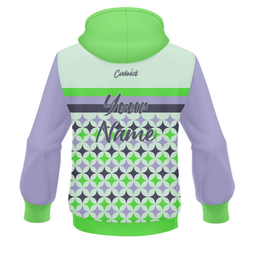 CoolWick Elite Future Diamond Purple Green Hoodie - Image 2