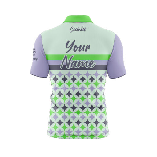 CoolWick Elite Future Diamond Purple Green Sash Zip Jersey - Image 2