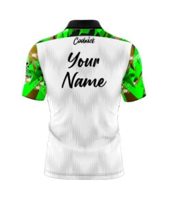 Alternative view of CoolWick Elite Prem Green Sash Zip Jersey