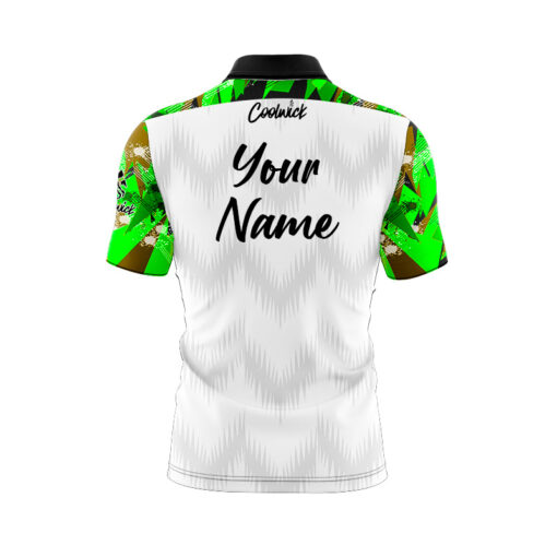 CoolWick Elite Prem Green Sash Zip Jersey - Image 2