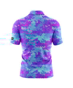 Alternative view of CoolWick Cotton Candy Camo Everyday Button Polo