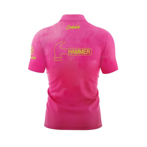 Hammer Bubblegum Vibe Fast Track CoolWick Bowling Jersey - Image 2