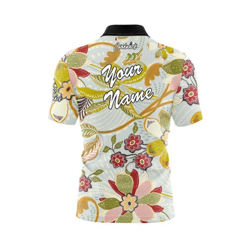 Flowery Hippy Fast Track CoolWick Bowling Jersey - Image 3