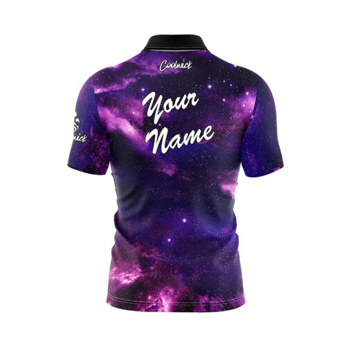 Purple Nebula Fast Track CoolWick Bowling Jersey - Image 3