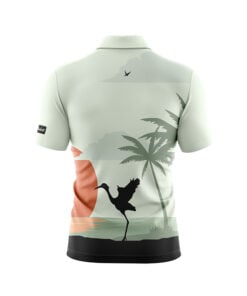 Alternative view of CoolWick Florida Sunset Everyday Button Polo