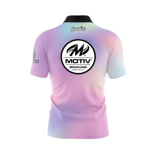 Motiv Cotton Candy Skies Quick Ship CoolWick Sash Zip Bowling Jersey - Image 2