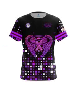 Storm Jerry Marrs Wings of Courage Breast Cancer Awareness CoolWick Bowling Jersey