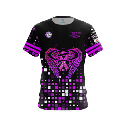 Storm Jerry Marrs Wings of Courage Breast Cancer Awareness CoolWick Bowling Jersey