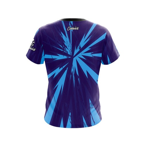 Blue Purple Splat CoolWick Bowling Jersey - Image 2