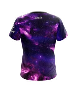 Alternative view of Purple Nebula CoolWick Bowling Jersey