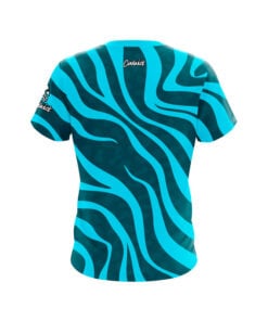 Alternative view of Teal Swirls CoolWick Bowling Jersey