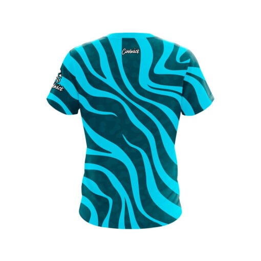Teal Swirls CoolWick Bowling Jersey - Image 2