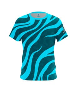 Teal Swirls CoolWick Bowling Jersey