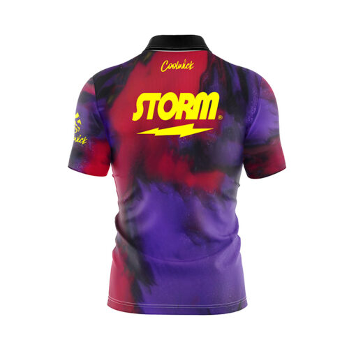 Storm Identity Black Cherry Purple Fast Track CoolWick Bowling Jersey - Image 2