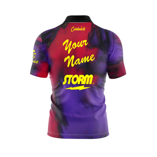 Storm Identity Black Cherry Purple Fast Track CoolWick Bowling Jersey - Image 3