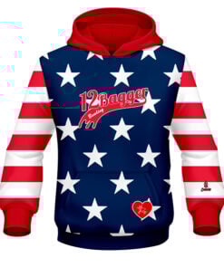 12Bagger Reign American Flag CoolWick Bowling Hoodie