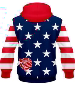 Alternative view of 12Bagger Reign American Flag CoolWick Bowling Hoodie