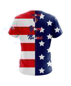 Alternative view of 12Bagger Reign American Flag CoolWick Bowling Jersey