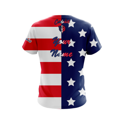 12Bagger Reign American Flag CoolWick Bowling Jersey - Image 2