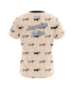 Alternative view of Hammer Jacqueline Rollins Dachshund Dog CoolWick Bowling Jersey