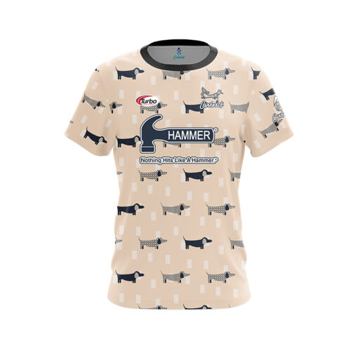 Hammer Jacqueline Rollins Dachshund Dog CoolWick Bowling Jersey