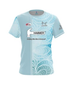 Hammer Jacqueline Rollins Split Aqua Gradient CoolWick Bowling Jersey