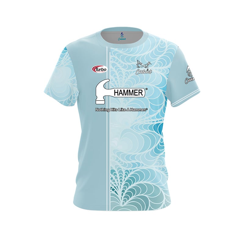 Hammer Jacqueline Rollins Split Aqua Gradient CoolWick Bowling Jersey