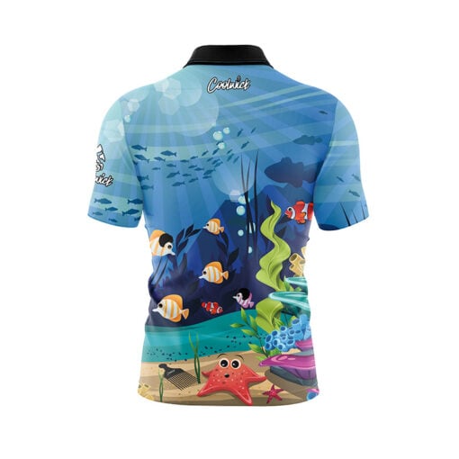 Fish Fast Track CoolWick Bowling Jersey - Image 2