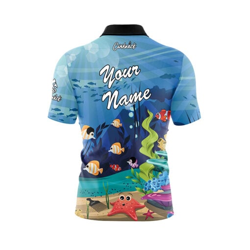 Fish Fast Track CoolWick Bowling Jersey - Image 3