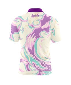 Alternative view of Abstract Fire Liquid Lava Fast Track CoolWick Bowling Jersey