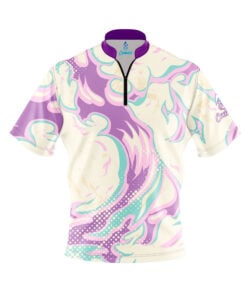 Abstract Fire Liquid Lava Fast Track CoolWick Bowling Jersey