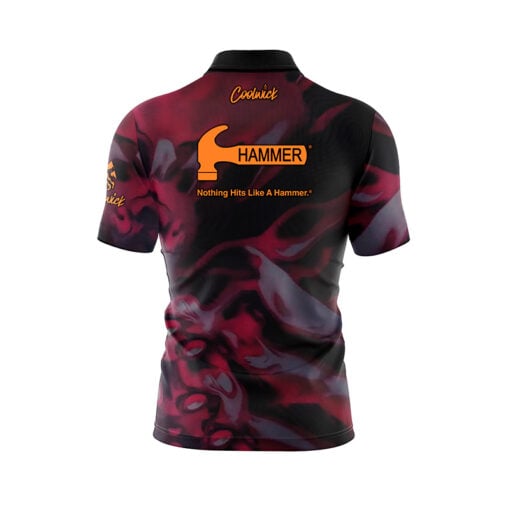 Hammer Anger Solid Fast Track CoolWick Bowling Jersey - Image 2