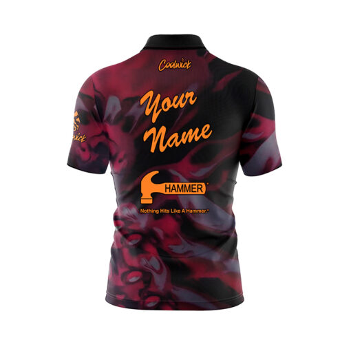 Hammer Anger Solid Fast Track CoolWick Bowling Jersey - Image 3