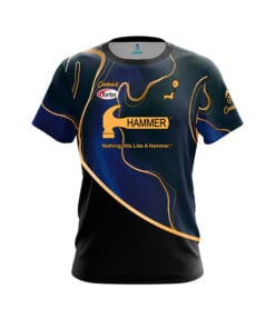 Hammer Jacqueline Evans Blue Gold Rivulets CoolWick Bowling Jersey