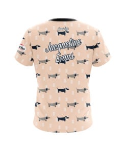 Alternative view of Hammer Jacqueline Evans Dachshund Dog CoolWick Bowling Jersey