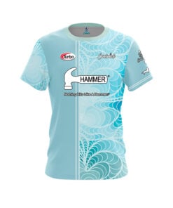 Hammer Jacqueline Evans Split Aqua Gradient CoolWick Bowling Jersey