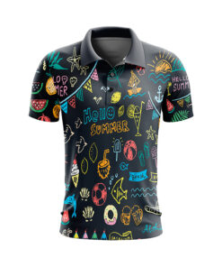 CoolWick Hello Summer Everyday Button Polo