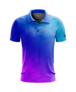 CoolWick Indigo Drift Everyday Button Polo