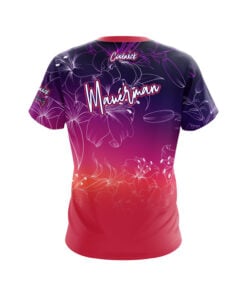 Alternative view of Jennifer Mauerman Flower Love Purple Fade CoolWick Bowling Jersey